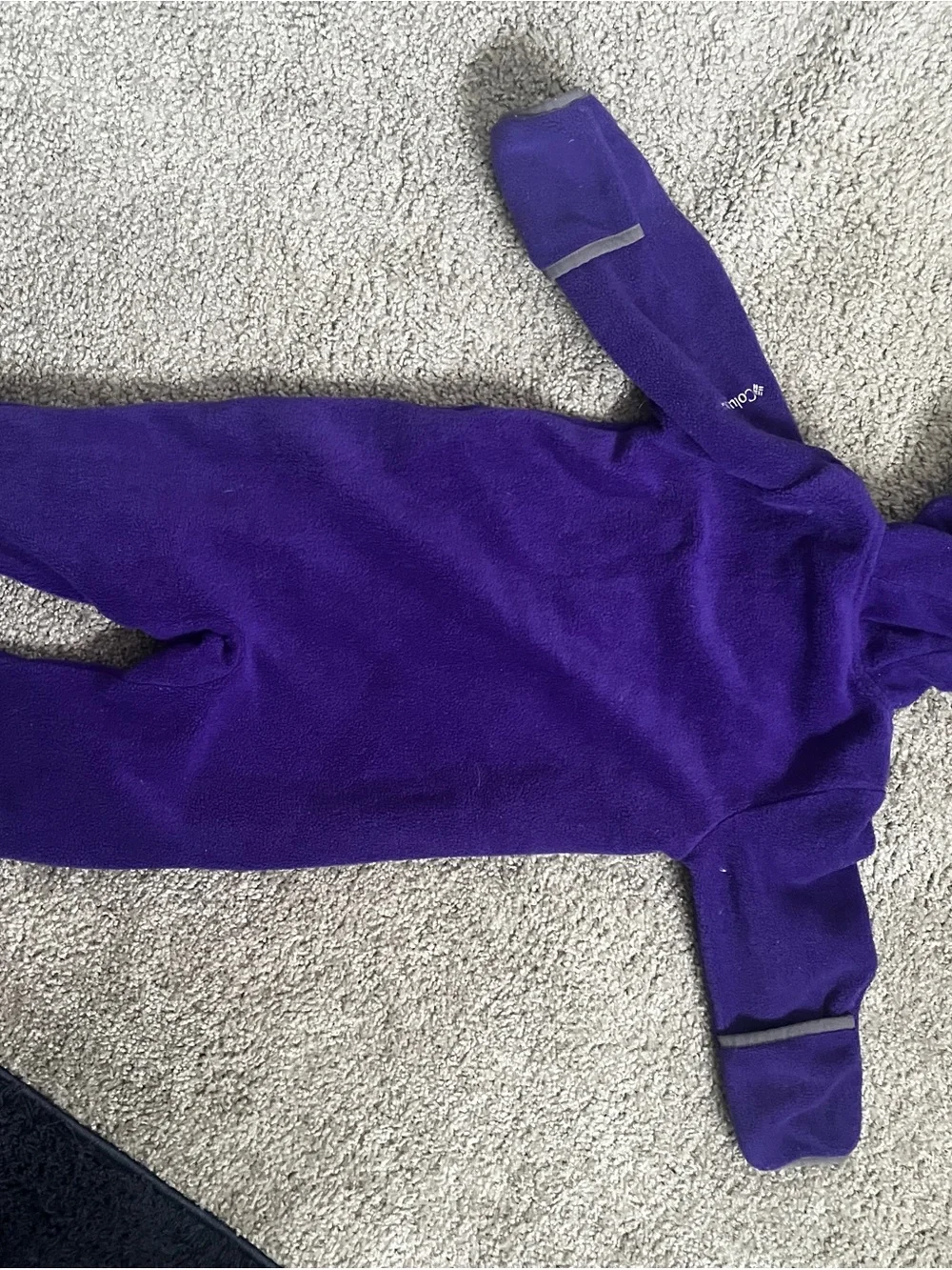 Columbia Purple Hooded Fleece One-Piece Footie